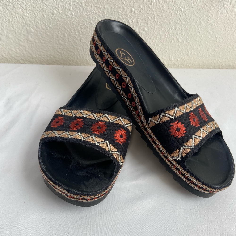 ASH embroidered slides